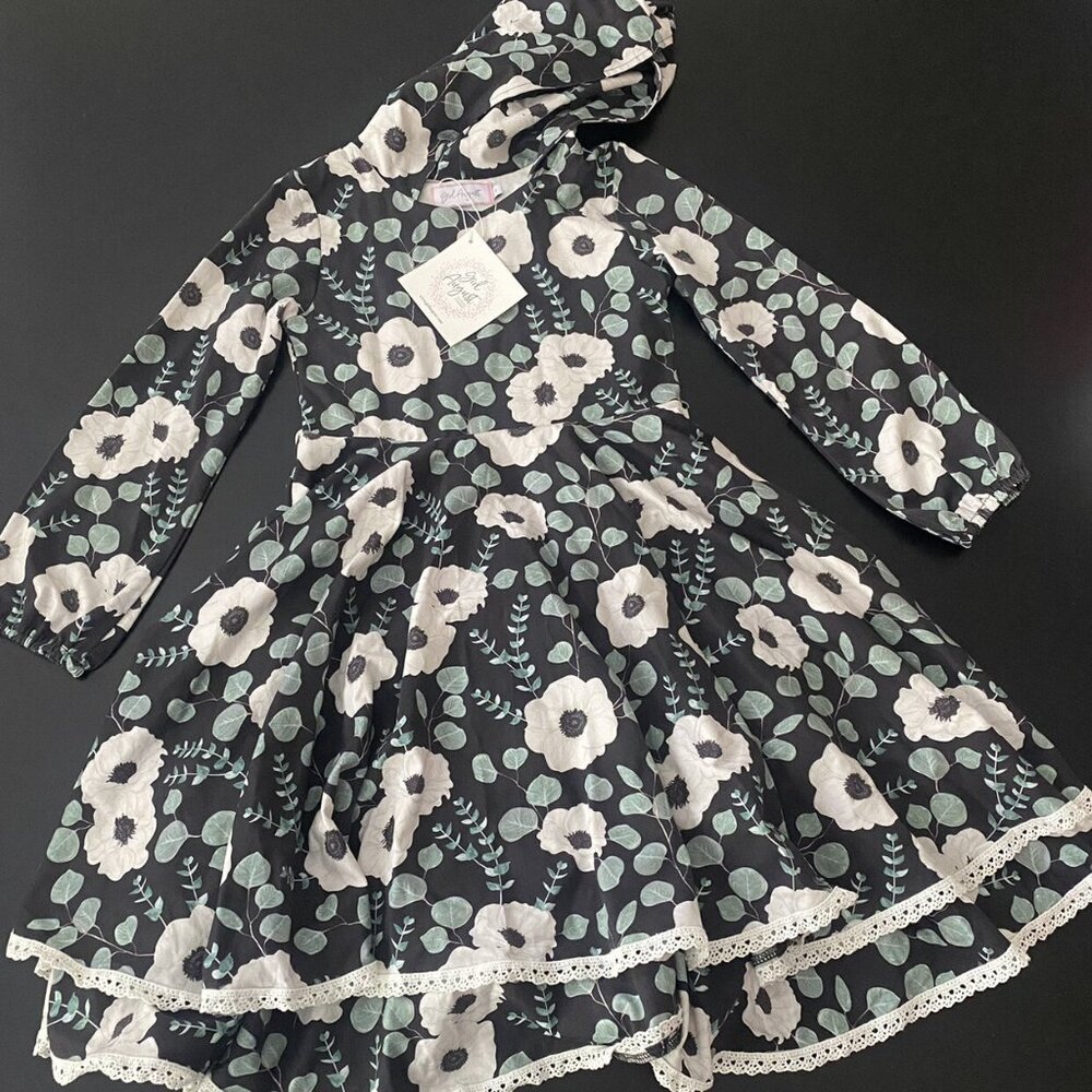 NWT Girl August Hooded Dress